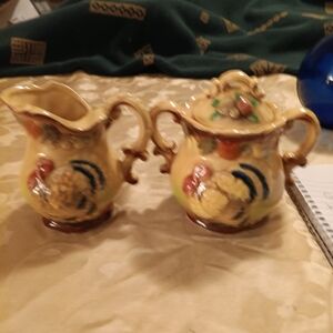 Vintage Napco Japan Nepco c-7756 Creamer and Sugar